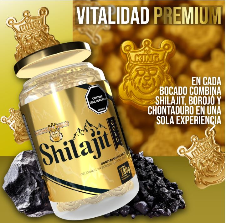 Duo Shilajit Gold Gomas Envase de 60 Und