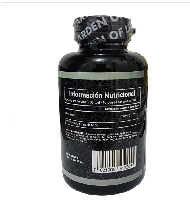 MACA NEGRA CON REGISTRO INVIMA